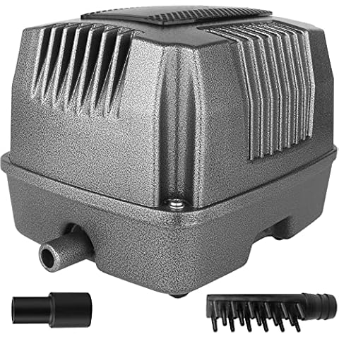 FUMAK Linear Air Pump for Pond Aeration, Septic Air Pump, Hydroponic Air Pump, Pond Air Pump, Pond Aerator 1350GPH, for Koi Pond, Aquarium, Waste Treatment, Fish Farm, Seafood Restaurant Cover