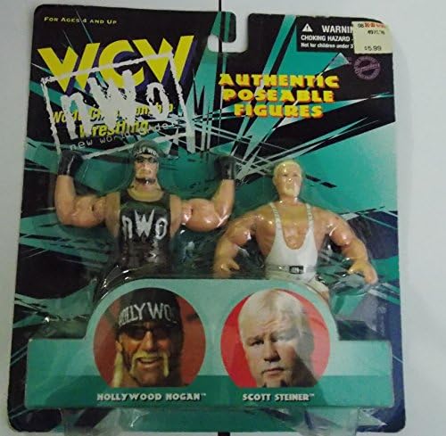 WCW NWO Hollywood Hogan and Scott Steiner Action Figures Double Pack
