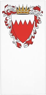Vintage Coat of Arms of Bahrain Bahrainese Emblem Flag Neck Gaiter Balaclavas for Men Women Bandana Face Mask Head Cover Scarf for Cycling Skateboarding Camping Fishing UV Protection