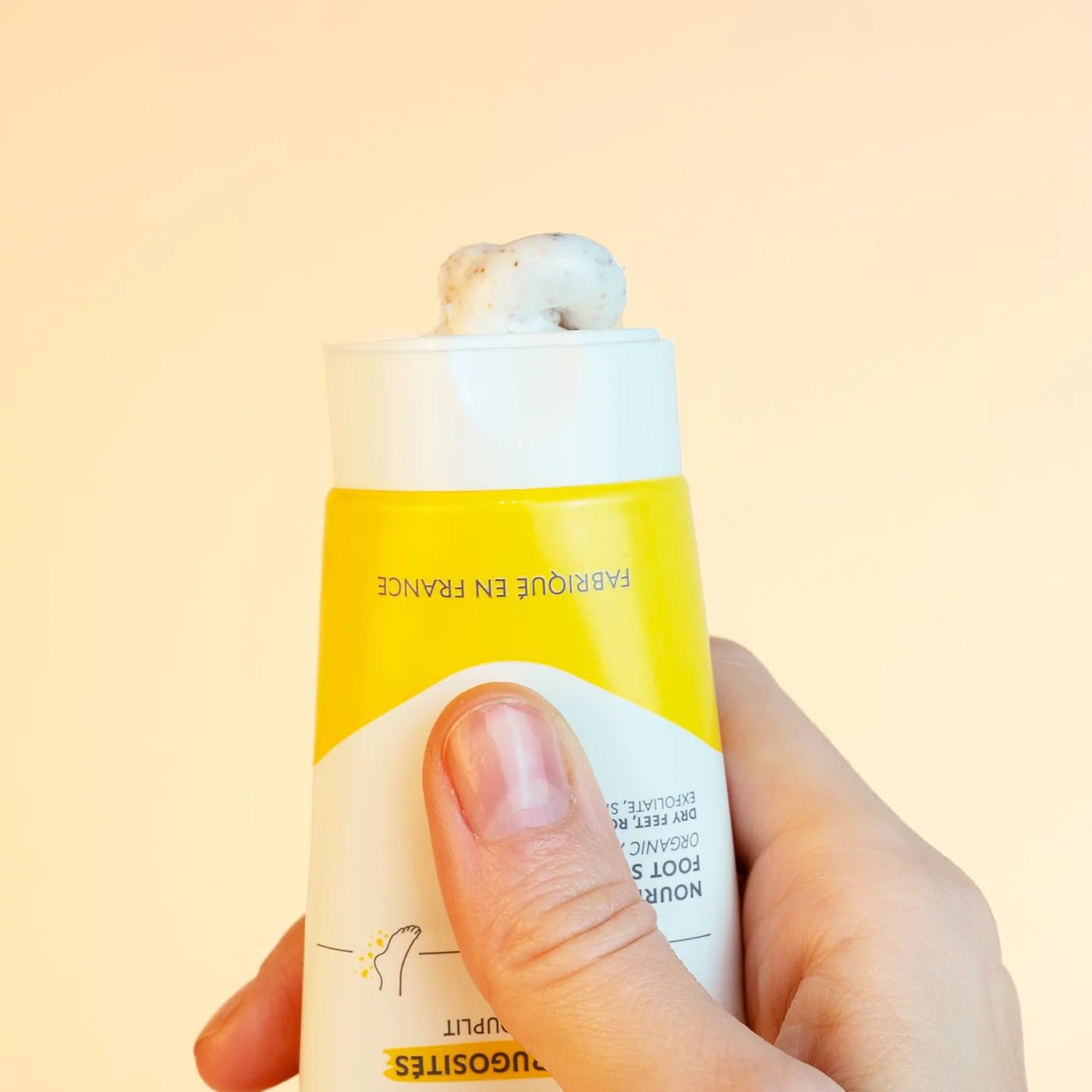 Alvadiem | Gommage Pieds Nourrissant Exfoliant Anti-Rugosités | Élimine Peaux Mortes, Corne, Callosités | Miel d'Acacia Bio, Noyaux d'Olive | 95% Naturel | Lot de 2 x 75 ml