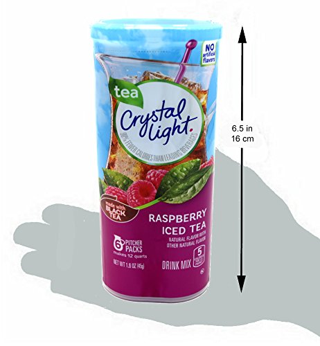 Crystal Light Raspberry Iced Tea Drink Mix, 12-Quart 1.6-Ounce Canister (Pack Of 3) #TOP4