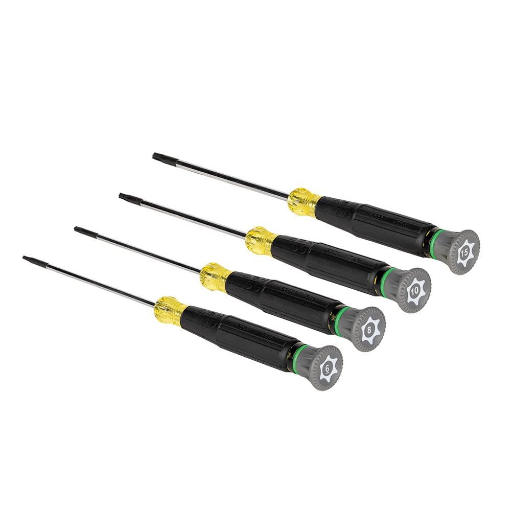 Klein Tools Juego de destornilladores Torx de precisión 85616, destornilladores de seguridad TORX a prueba de manipulaciones, ideal para electrónica, reparación del hogar