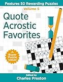 Quote Acrostic Favorites: Features 50 Rewarding Puzzles (Puzzle Books for Fun)
