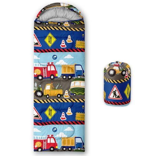 Image of QOOMO Axolotl Cute Camping Sleeping Bags,3 Season Warm & Cool Weather,Lightweight,Waterproof Sleeping Bags for Adults & Kids,Traveling,and Outdoors