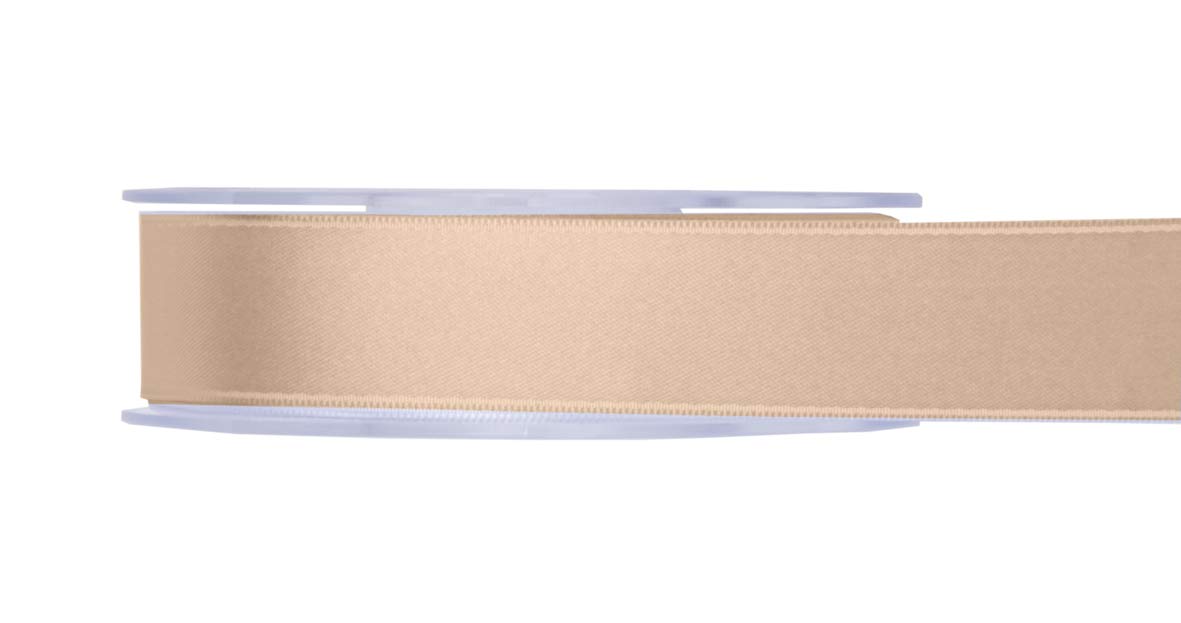 Furlanis - Nastro Doppio Raso, Tessuto Italiano - Nero, 25 mm x 50 m