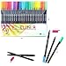 Ohuhu 24 Colors Fineliner Pens, 0.4mm Colored Fine Line Marker Marking Pen for Journal Book Sketch Drawing Fine Liner Coloring Book, Back to School Art Supplies