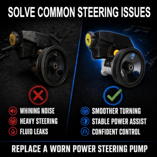 Image of Flecto 20-38771 Power Steering Pump Compatible with Jeep Cherokee Wrangler