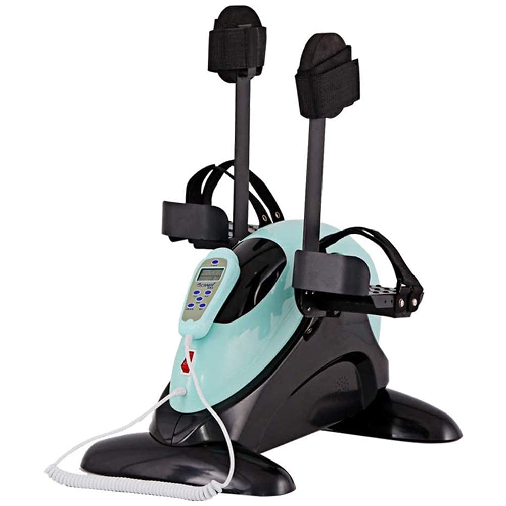 Motorized Leg and Arm Pedal Exerciser Mini Exercise Bike with Leg Protection Bracket - Electric Pedal Exerciser for Seniors， Handicap， Disabled and Stroke Survivor