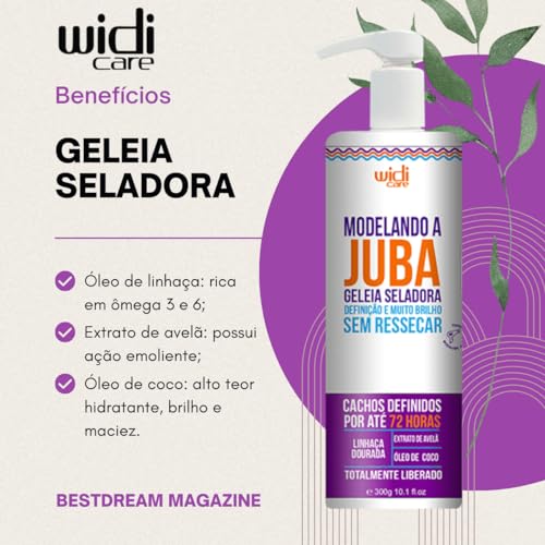 Kit 2 Modelando A Juba Widi Care Geleia Seladora Definição Dos Cachos 300g