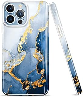 luolnh Gold Glitter Sparkle Case Compatible with iPhone 13 Pro Case Marble Design Shockproof Slim Soft Silicone TPU Bumper Cover Phone Case for iPhone 13 Pro 6.1 Inch 2021-Abstract Mint