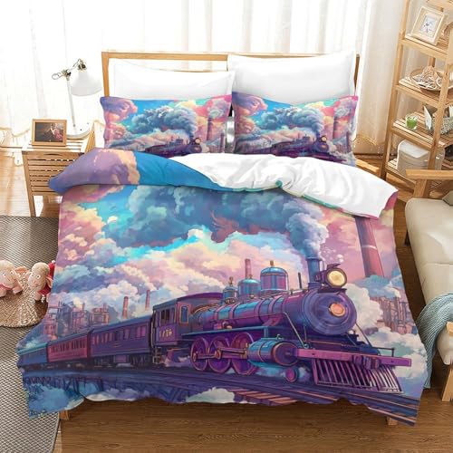 Housse de couette Torre Eiffel 3D Soft Microfibre fermeture éclair