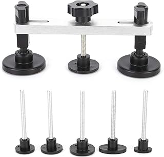 Tbest Ferramenta de reparo de amassados, ferramenta de remoção de ponte de amassado sem pintura do corpo do carro kit de reparo profissional de alumínio