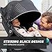 Baby Jogger Summit X3 3-Wheel Jogging Stroller with Hand Brake One-Hand Compact Fold & All-Wheel Suspension Midnight Black