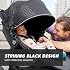 Baby Jogger Summit X3 3-Wheel Jogging Stroller with Hand Brake, Baby Stroller with One-Hand Compact Fold, All-Wheel Suspension for Running, Jogging, and Everyday Outings, Midnight Black