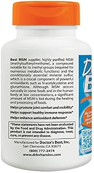 Doctor's Best MSM with OptiMSM Vegan, 1500mg - 120 Tablets