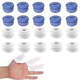 Fingerschutz,20 PCS Daumenschutz Rutschfeste Fingerschützer Atmungsaktive Fingerlinge Schnittfester Schutz Cot für verletzte Finger rissige Finger Nagelkunst Heimwerken Basteln