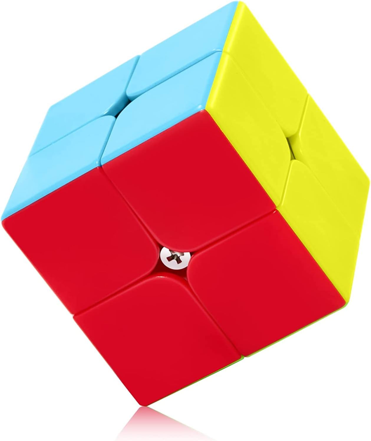 Mumoo Bear Speed Cube QY Profession 2X2 Fast Cube - Fast Smooth Turning - Solid Durable & Stickerless Frosted, Best 3D Puzzle Magic Toy - Turns Quicker Than Original