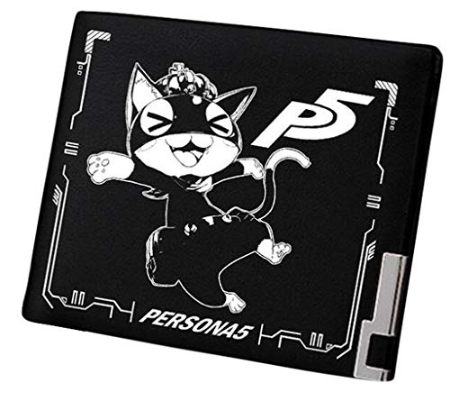 Preisvergleich Produktbild Cosstars Persona Spiel Bifold Brieftasche Kunstleder Schlanke Geldbörse Portemonnaie Kreditkartenhülle / 5