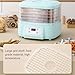 Food Dehydrator for Fruits Veggies Meats Snacks, Adjustable Temperature, Blue