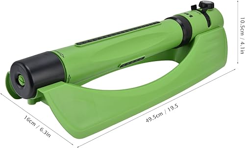 Miniatura 2 de Aspersor de césped, sistema de riego de jardín, herramienta de riego automático de césped 3 en 1, rociador oscilante, agujeros ajustables, riego