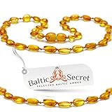 🌳 Diese Kette wurde aus exquisiten, soliden & hocheffizienten Bernsteinperlen gefertigt.