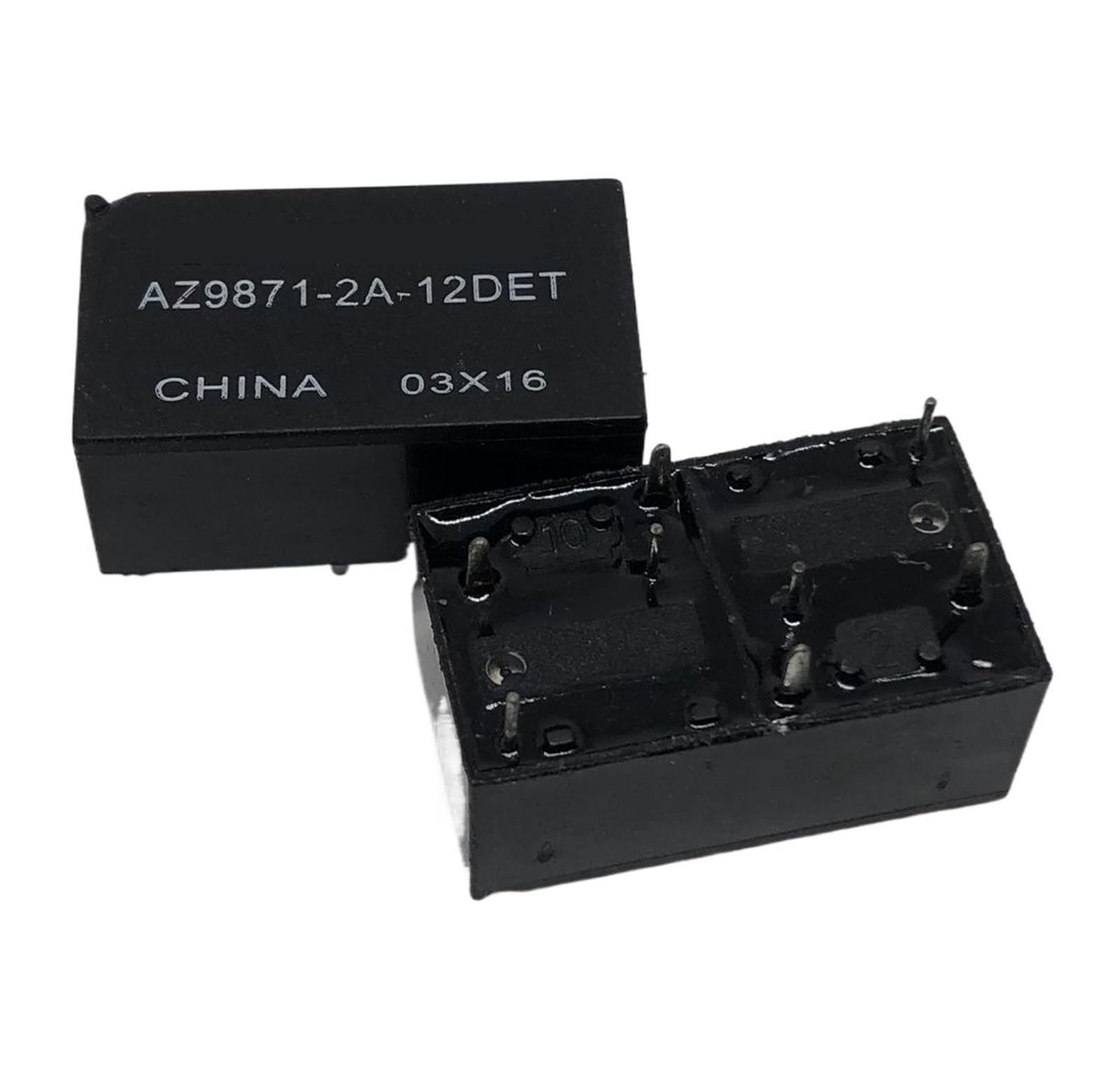 Relé de 8 pines AZ9871-2A-12DET de 12V y 30A para control automotriz