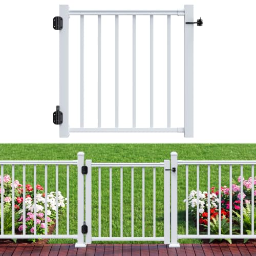 Image of Egadis 36 inch. H x 3 ft. W Aluminum Deck Gate Kit, White