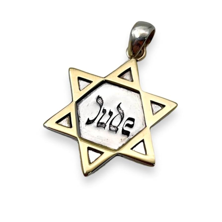 Amazon.com: Jude Star of David Pendant with NEVER AGAIN