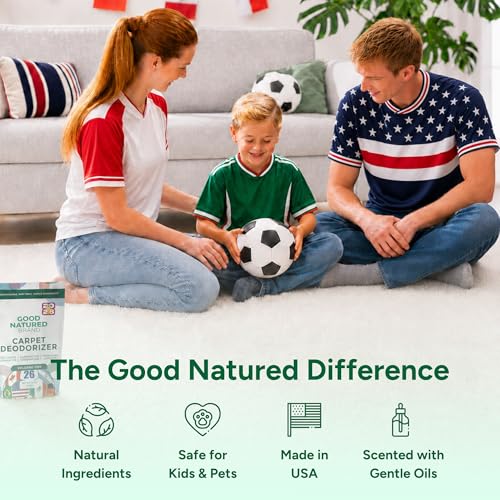 Image of Good Natured Brand | Carpet Deodorizer & Freshener Powder | 31 oz Pet Odor Eliminator for Strong Odor & Pet Urine | Tropical Volcano 2026 Scent | Safe for Homes with Pets