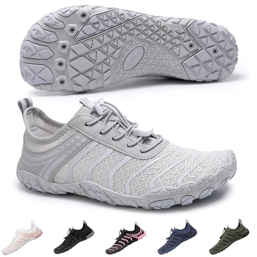 Image of SIOSNETA Hike Barefoot Shoes for Women Men, Breathable Non-Slip Athletic Footwear, Wide Toe Water Shoes for Hiking, Non-Slip Neuropathy Shoes for Women Men, Grounded Comfort wear