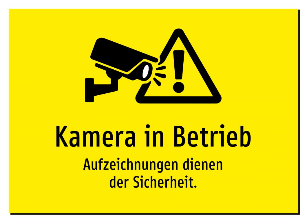 37433-DE-S-13 | Kamera in Betrieb - Aufzeichnungen dienen der Sicherheit