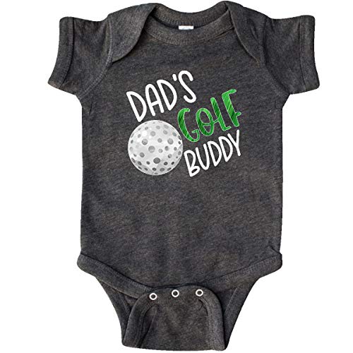 inktastic Dad's Golf Buddy Infant Creeper 12 Months Retro Heather Smoke 3ac69