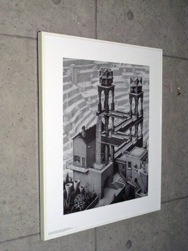 【貴重 M.C. ESCHER/WATERFALL 滝 ポスター】