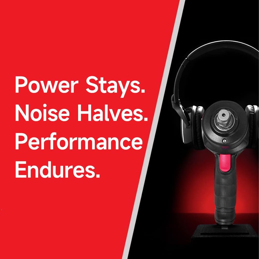 3/4" Magnesium Air Impact Wrench, 1,600 ft-lbs Max Torque, Lightweight Heavy Duty Pneumatic Gun for Truck, Bus & Agricultural Equipment Repair