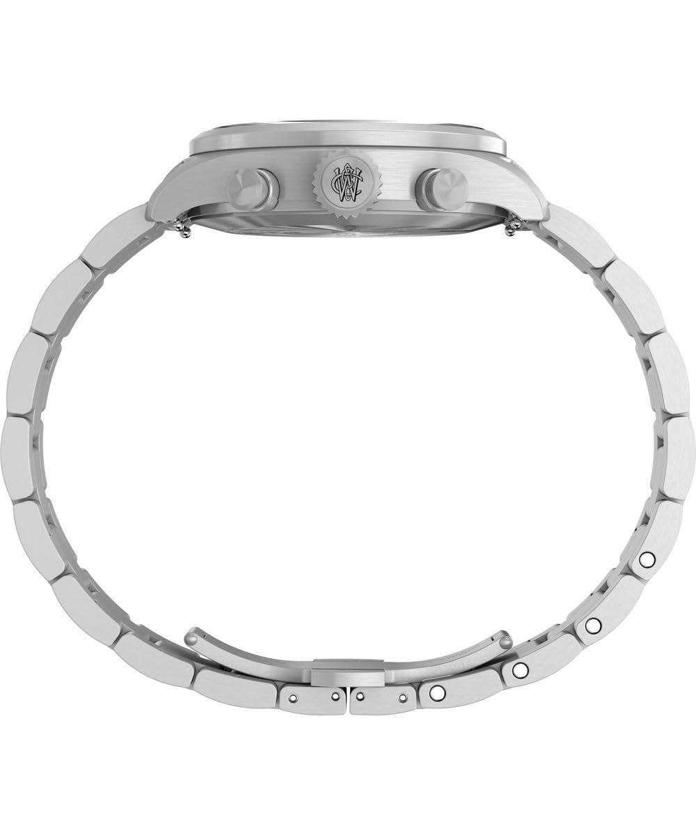 Timex Waterbury Ace TW2Y19000 - Orologio al quarzo da Uomo, 41 mm, cinturino in Pelle Marrone Con quadrante Nero e cassa in Acciaio INOX