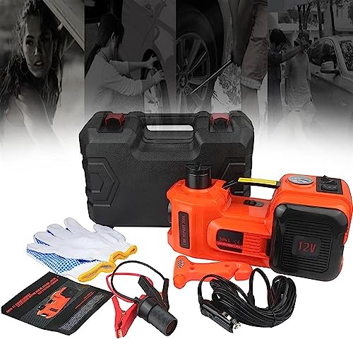 Gato hidráulico para Coche de 5 toneladas y 12 V, Kit de Gato eléctrico con Llave de Impacto para reparación de Emergencia de vehículos, SUV, sedán y MPV