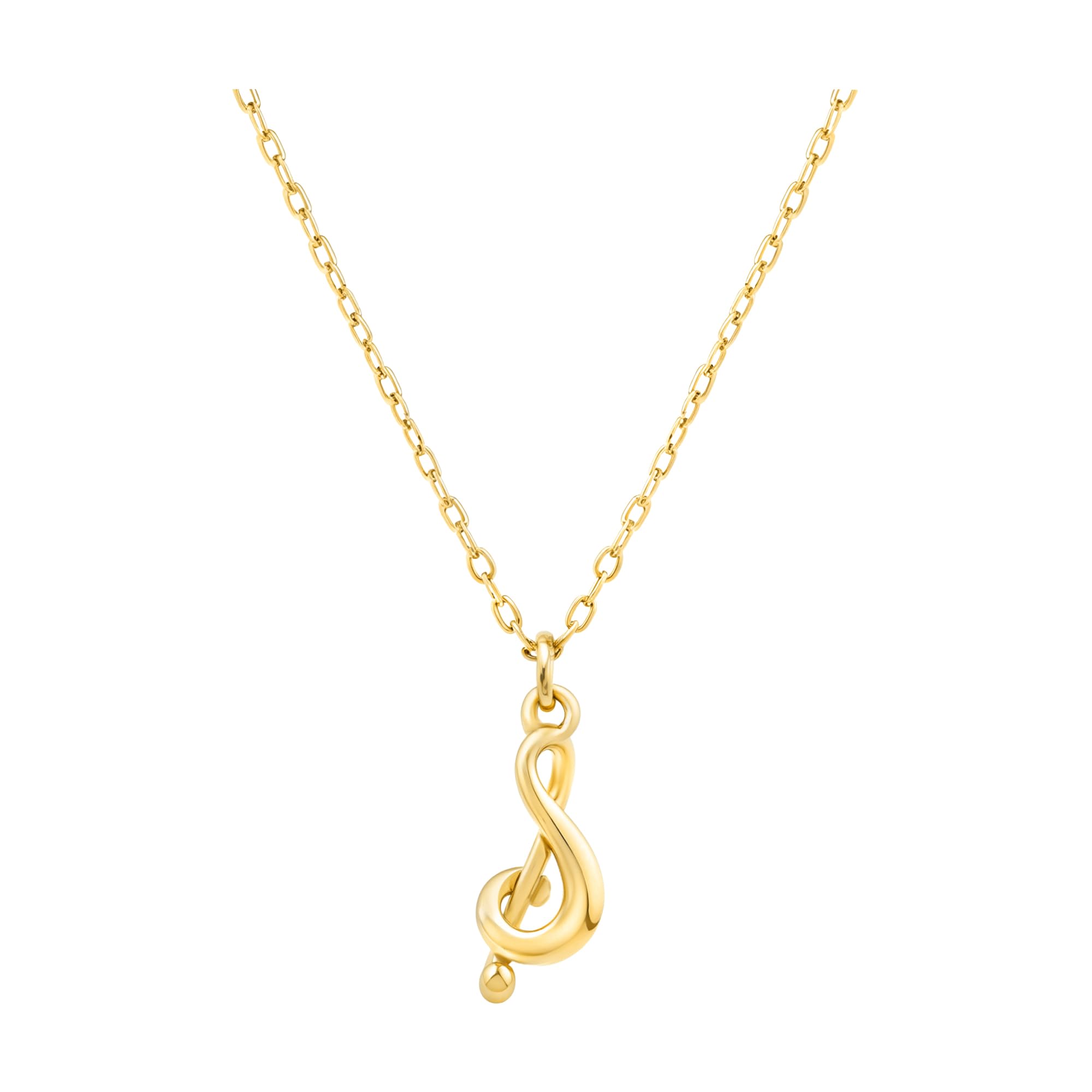 Sofia Milani - Collar para Mujeres en Plata de Ley 925 - Colgante de Música Clave de Sol