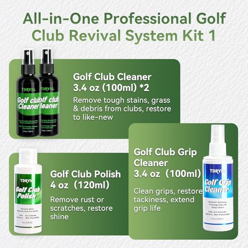 Pro 7-Piece Golf Club Cleaning Kit