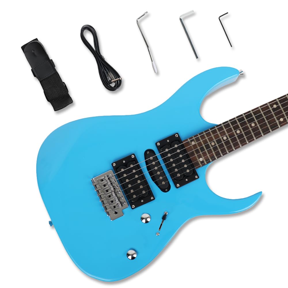 Amazon.com: Full size 39'' electric guitar 24Fsingle tremolo HSH