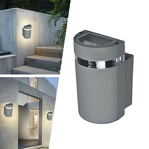 Applique exterieur IP54 moderne gris LED lampe murale jardin garage patio