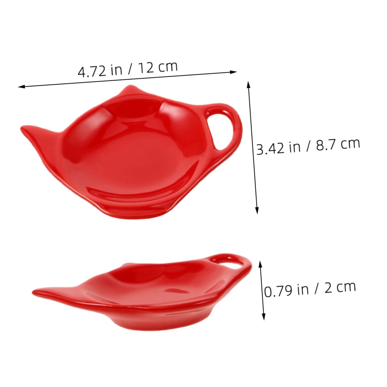 Cabilock Ceramic Tea Bag Coaster Teapot Spoon Rest Tea Bag Organizer for Tea Parties