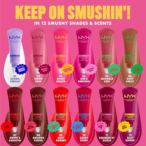 NYX PROFESSIONAL MAKEUP Smushy Matte Lip Balm, Tinted Lip Moisturizer with Soft, Matte Finish - Soft Smile (Soft Nude) - image 8