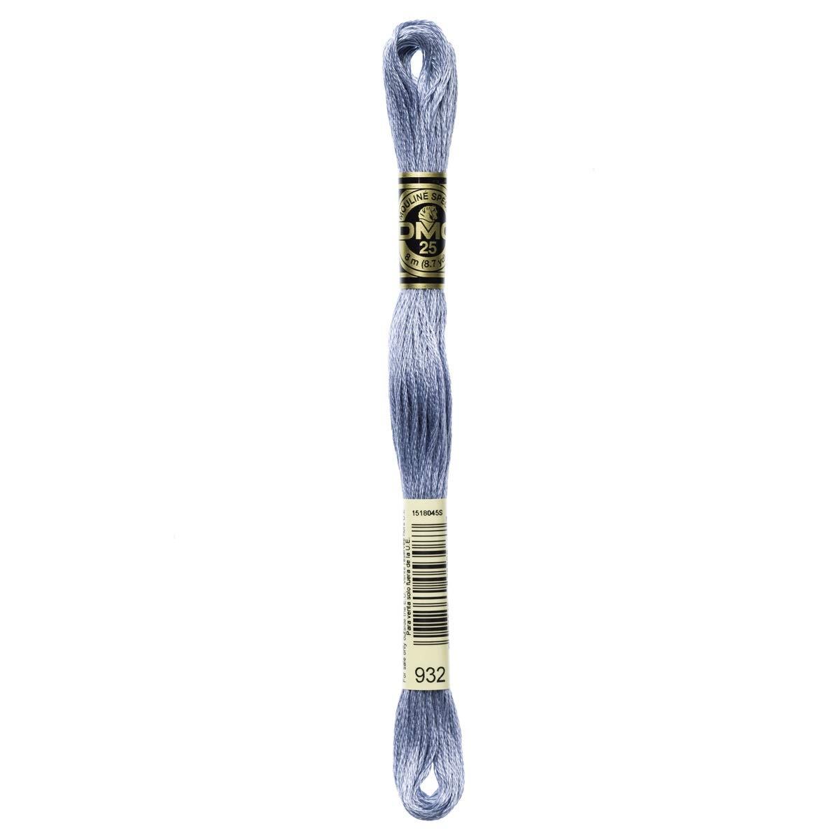 DMC Embroidery Floss Mouline Stranded Cotton Thread for Hand Embroidery and Sewing - Colour No: 932-12 x 8m Skeins โ image 1