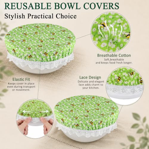 Guplai Reusable Bowl Covers for Bread Proofing Sourdough Accessories 3 pack - image 3