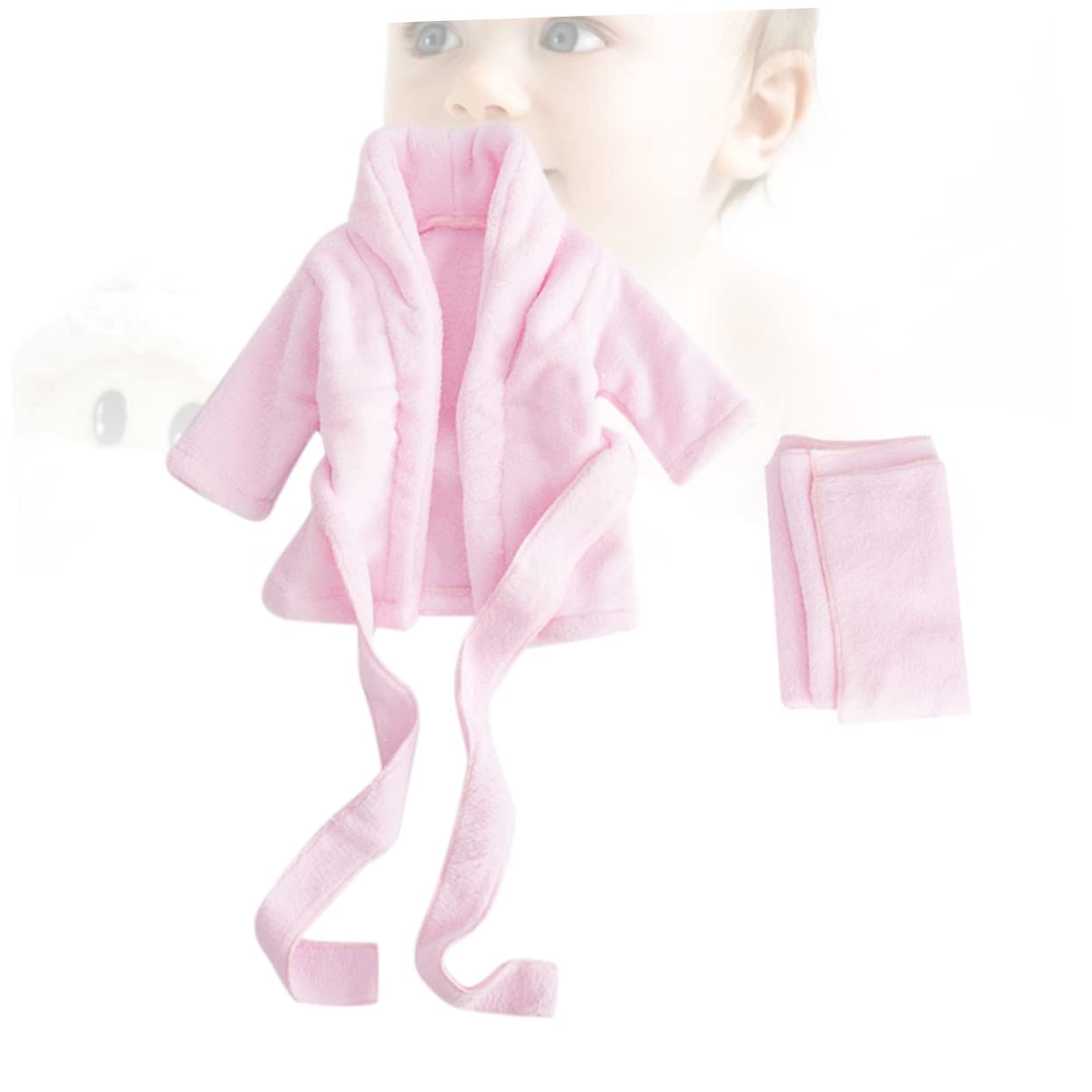 jojofuny Batas De Baño Para Niños Pequeños Trajes De Niño Recién Nacido Cinturón Albornoz De Algodón Disfraz De Bebe Outfit for Girls Ropa De Bebe Recien Nacido Espesar Bata De Noche Niña