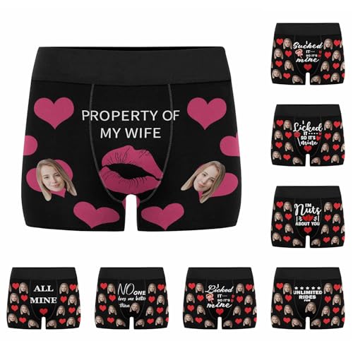 Custom Boxer Heart Boxer Valentine Boxer Picture Mens Boxers Girlfriend Face Boxers Custom Thong2