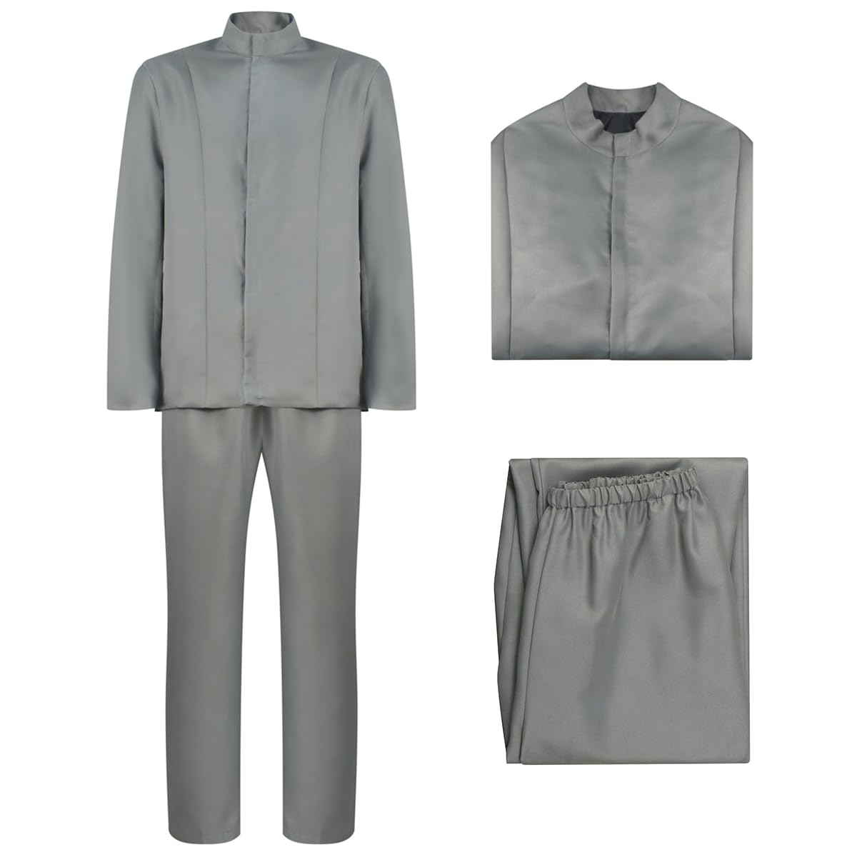 Evil Doctor Costume Men Power Movie Austin Costume Halloween 60s Cosplay Adult Suit Spy Fancy Dress for Men