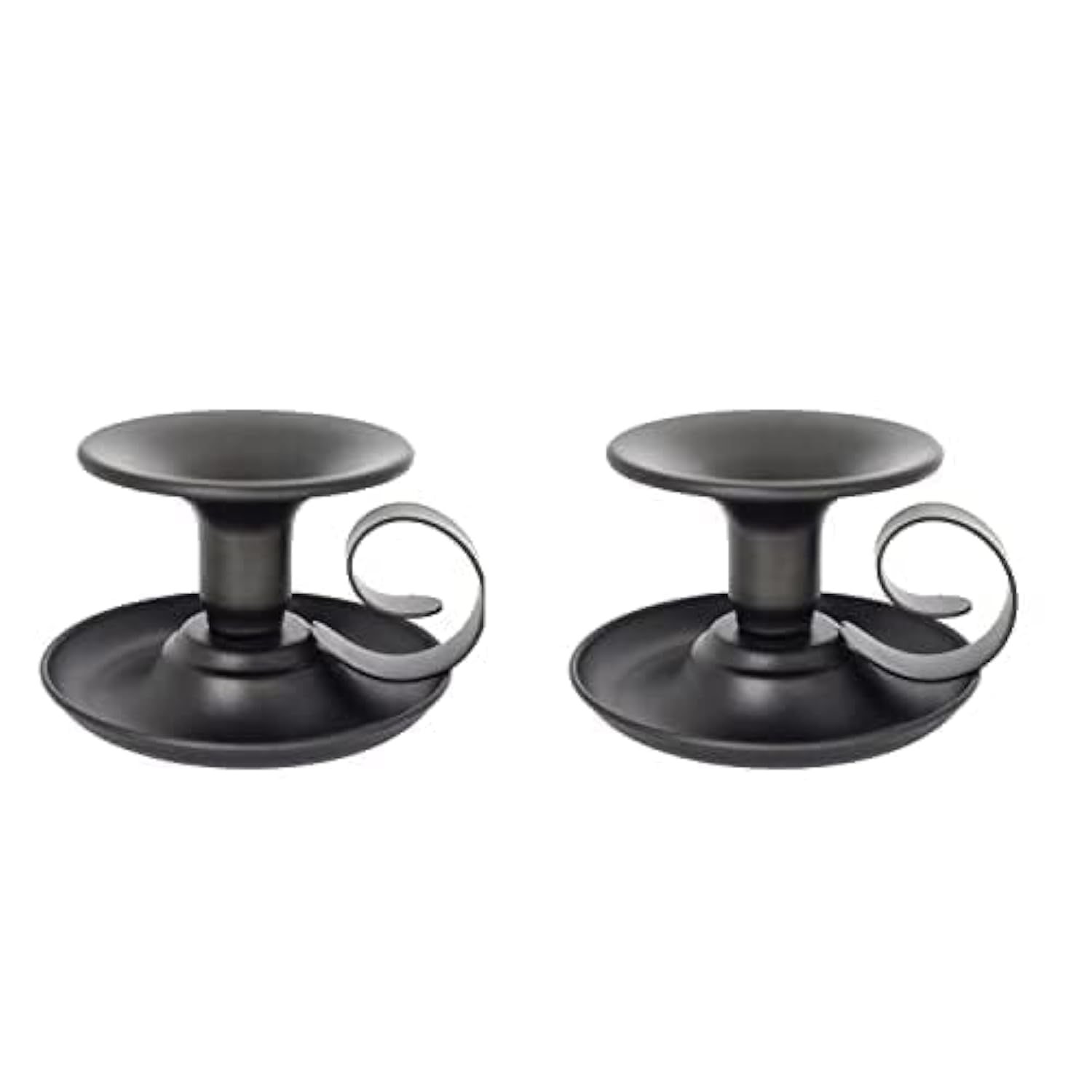 2Packs Candle Holders Black Iron with Handle Watebac,Iron Taper Candle Holder Simple Candlestick Holders for Dinning,Party,Wedding…