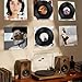 24 Pack Vinyl Record Shelf Wall Mount 4 Inch Acrylic Vinyl Record Holder Clear Records Shelves Floating Records Display Shelf Acrylic Hangers for Wall Album Covers CD Book Pictures Frame