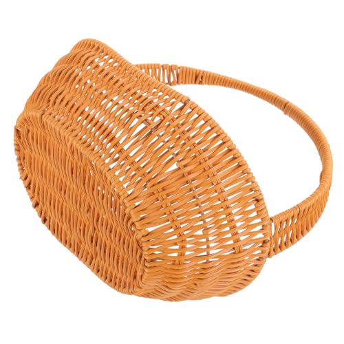 Portable Woven Flower Basket Rustic Decorative Storage Basket for Floral Arrangements Multi Functional DIY Flower Holder for Home Decor Living Room and Bedroom